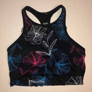 floral sports bra/top